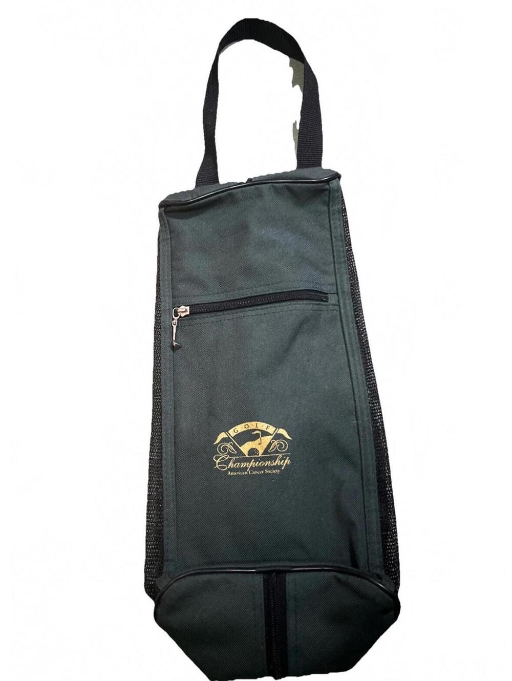 Golf Championship American Cancer Society Vintage Green Polyester Shoe Bag